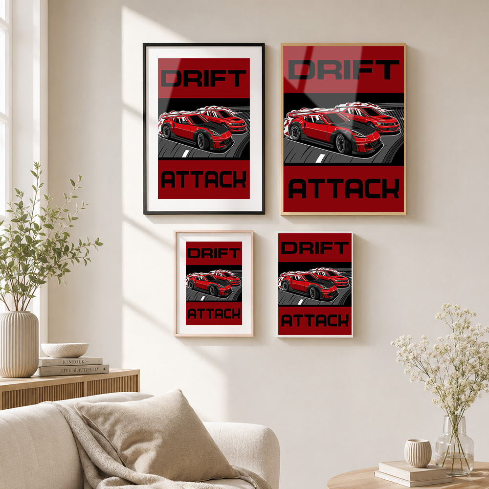 Drift Attack Cars Framed Metal - đánh giá và giá Car Mirror