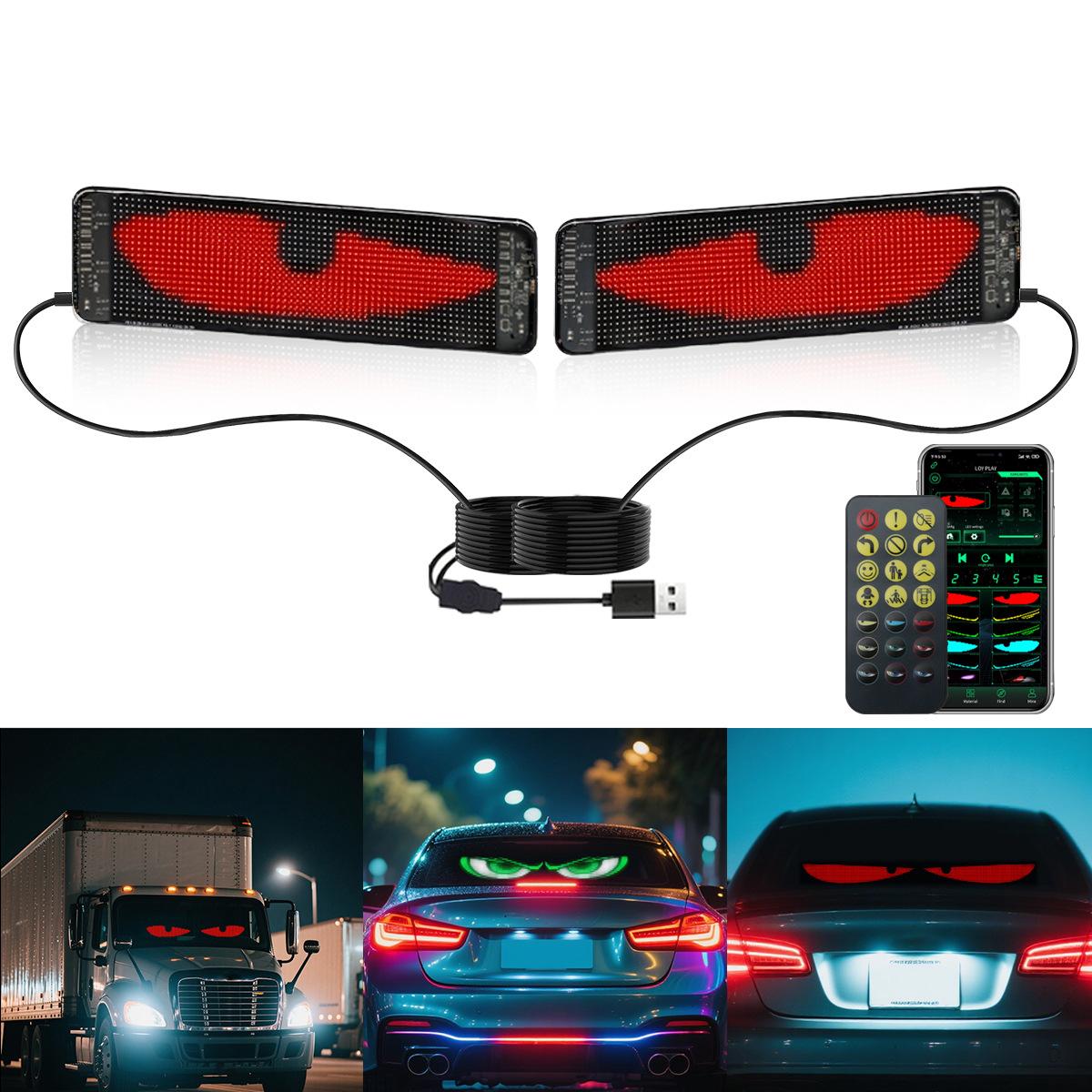LED car soft screen, car mount - đánh giá và giá Car Led Light