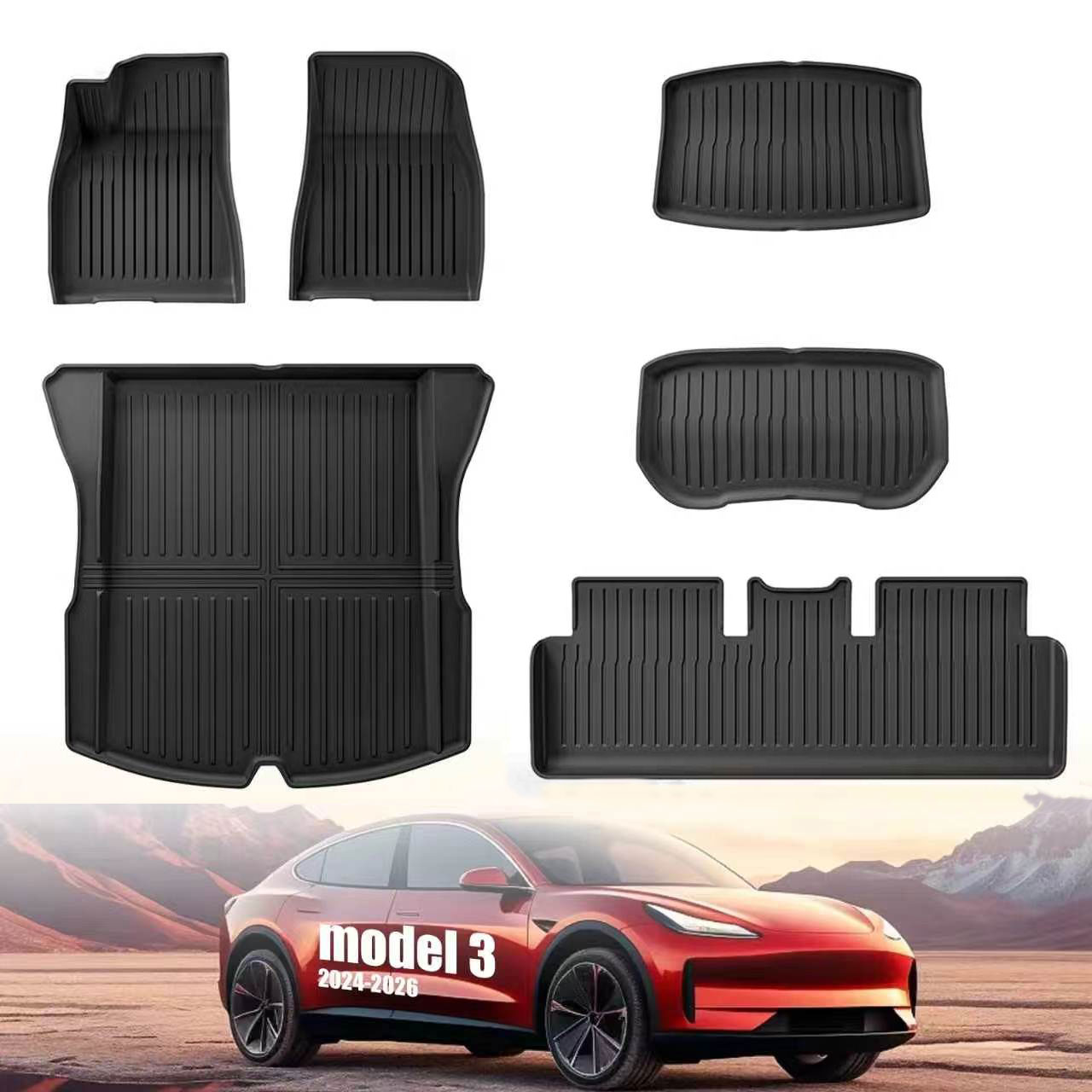 For 2024‑2026 Model 3 Highland - đánh giá và giá Car Floor Mat
